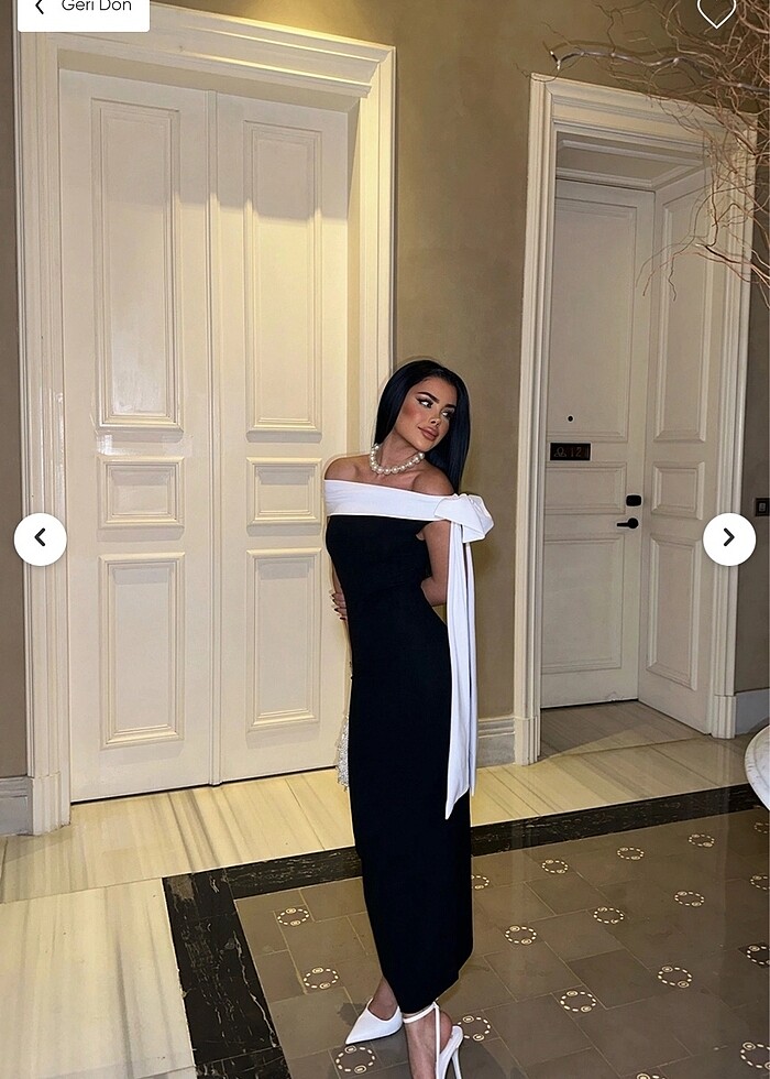 Fiyonk detaylı elbise - Görsel 5