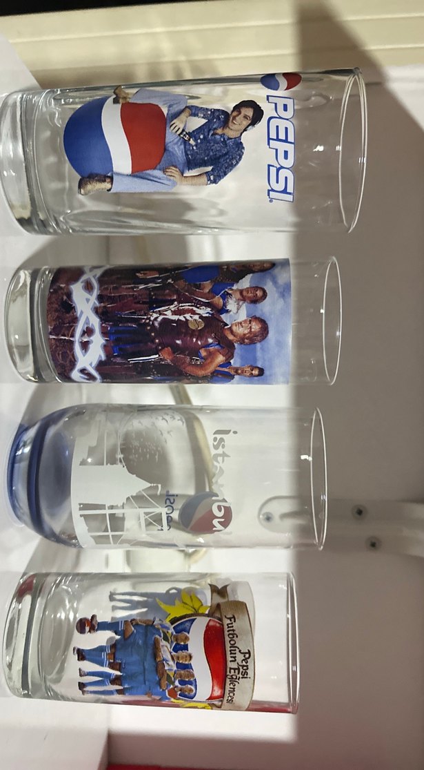 Renkli Pepsi Temalı Bardak Seti - Görsel 2