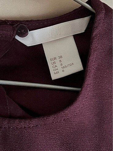 38 Beden H&M kadın sırtı açık bordo kolsuz şortlu şık tulum