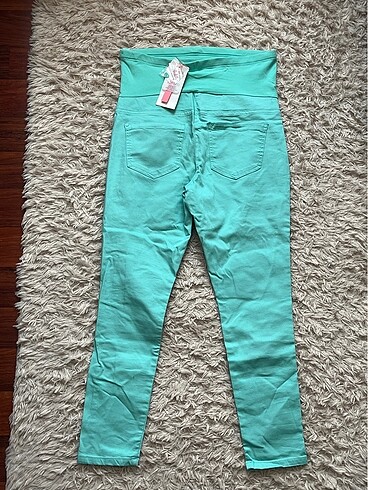 Kadın hamile su yeşili skinny pantolon - Görsel 2