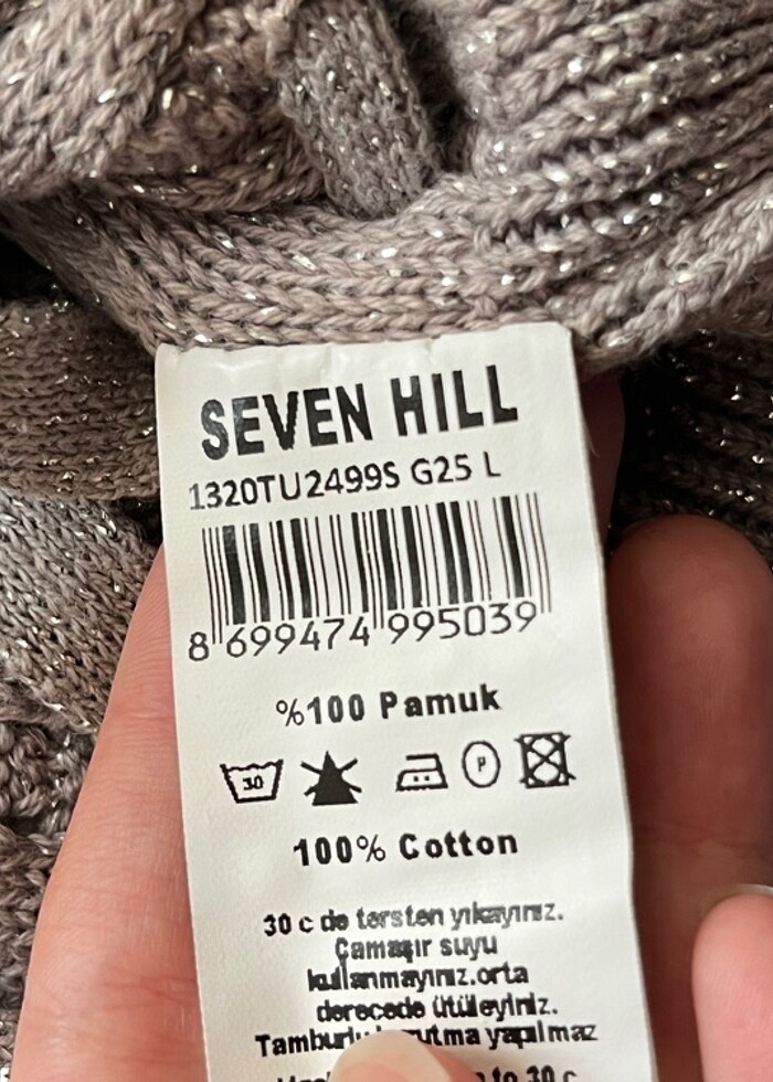 Kadın gri simli triko kısa kollu bolero - Görsel 4