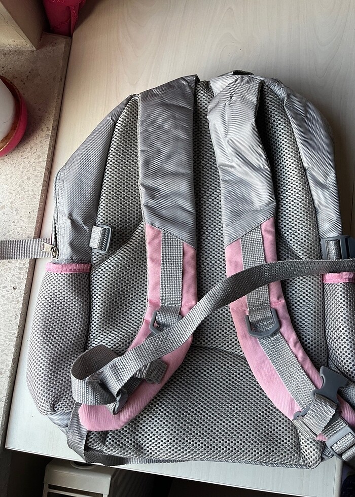 Nike pembe gri sırt çantası - Görsel 2