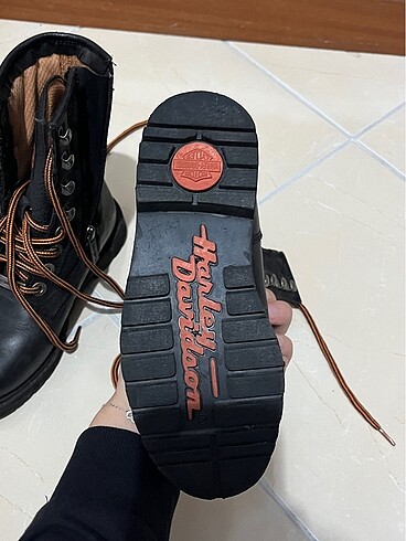 Harley Davidson çocuk siyah bot - Görsel 4