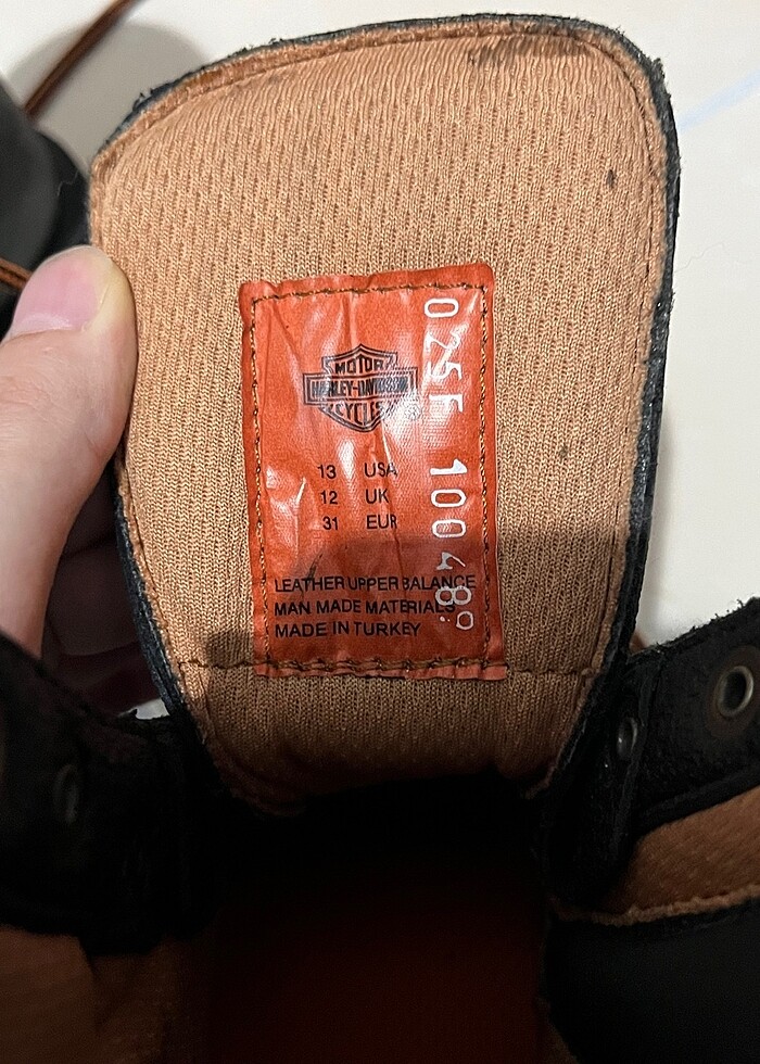 Harley Davidson çocuk siyah bot - Görsel 5