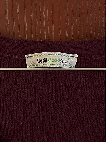 m Beden Rodi Mood kadın basic bordo uzun kollu triko hırka