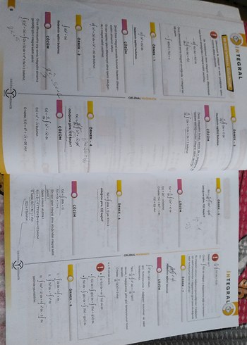  Beden Renk Orijinal Matematik İntegral Konu Anlatımlı Eğitim Seti