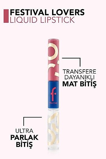 Flormar iki aşamalı likit ruj