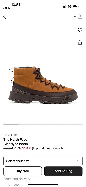 North Face Glenclyffe Bot - Yeni