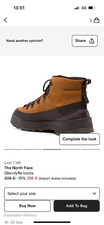 North Face North Face Glenclyffe Bot - Yeni
