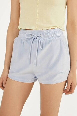 Bershka Mavi Kadife Sort (xs)