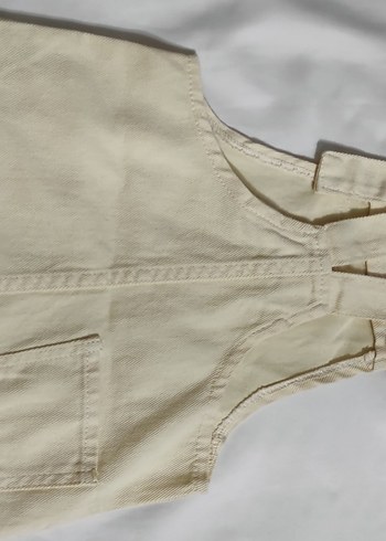 Zara Kız Çocuk Gri Keten Düğmeli Yelek