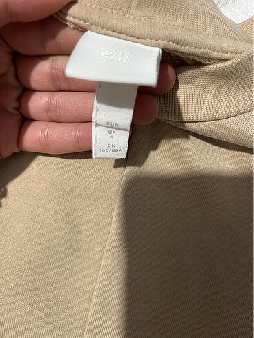H&M HM önü büzgülü sweatshirt