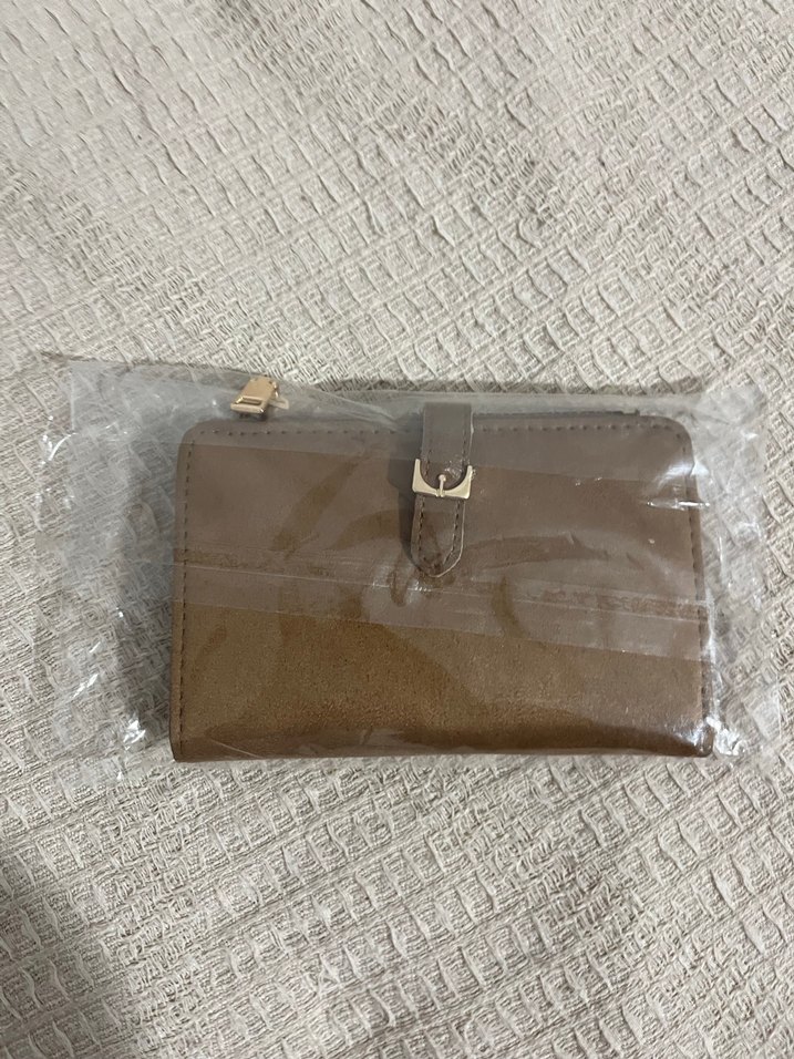 Bej Süet Kemerli Kadın Cüzdanı - Görsel 4