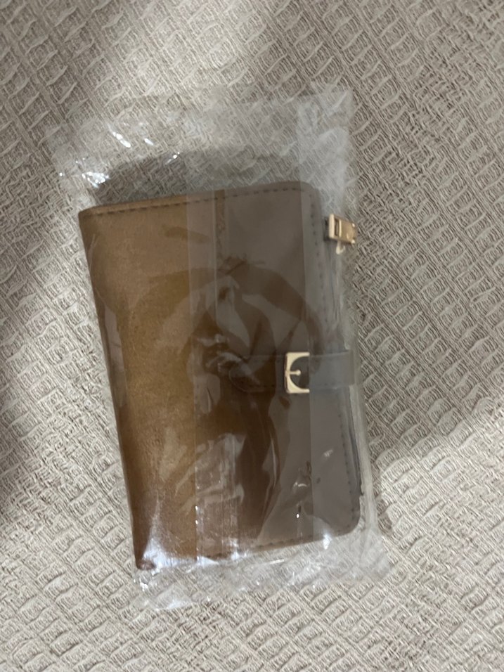 Bej Süet Kemerli Kadın Cüzdanı - Görsel 3