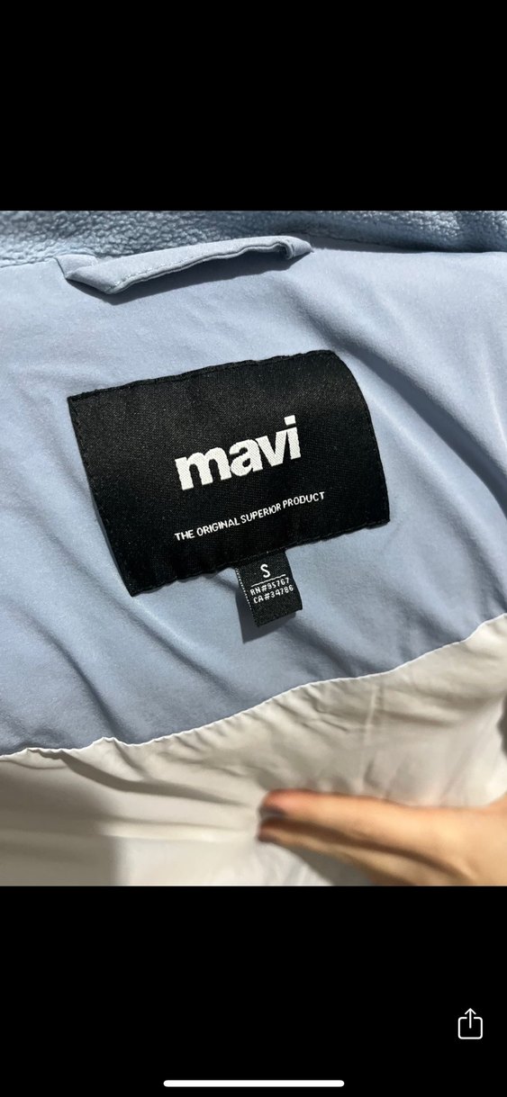 Düğmeli Gri Kadın Kışlık Mont - Görsel 4