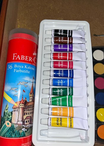 Canlı Renklerde Guaj Boya Seti - Görsel 3