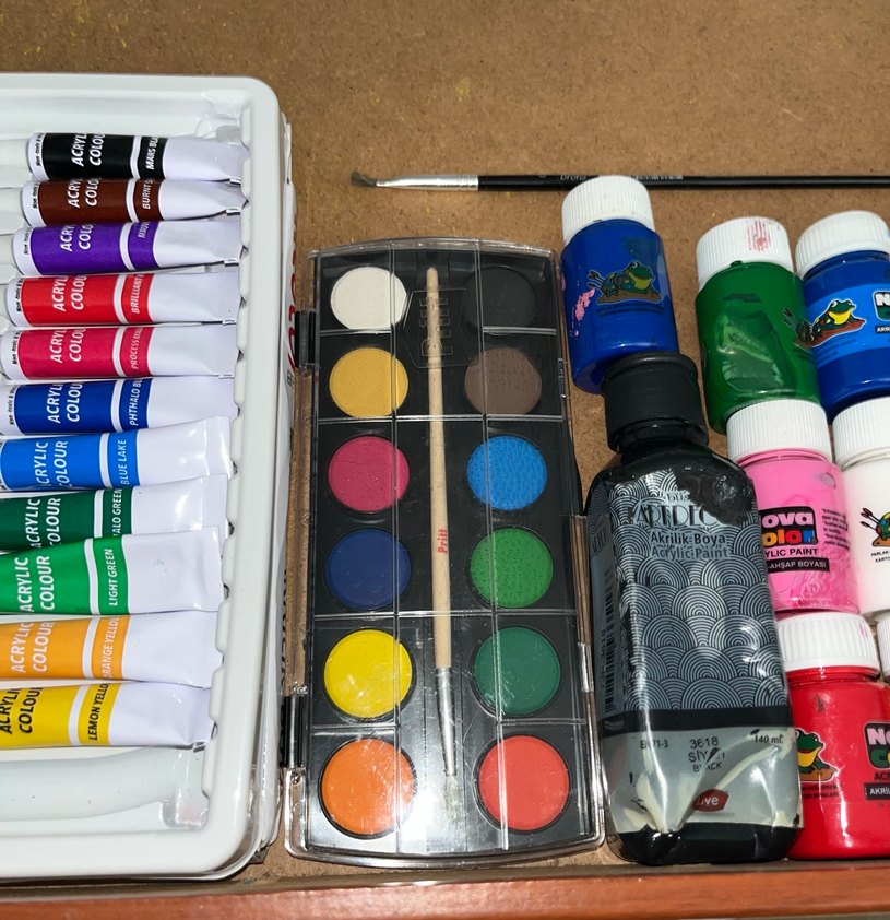 Canlı Renklerde Guaj Boya Seti - Görsel 2