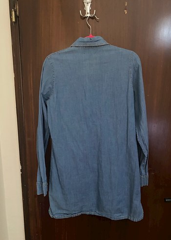 Diğer Mavi Denim Uzun Kollu Düğmeli Gömlek
