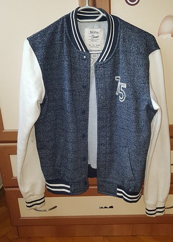 Erkek Çocuk Gri Mavi Denim Ceket