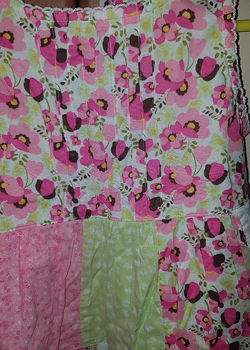 H&M Kız Çocuk Pembe Renkli Bohem Elbise