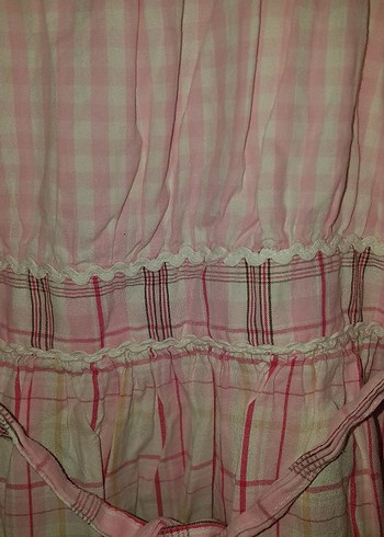 H&M Pembe Pilili Askılı Kız Elbisesi