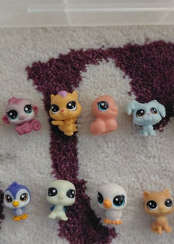  Beden Pastel Renkli Mini Aksiyon Figürleri 17 adet yavru miniş adet
