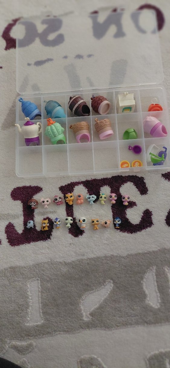 Pastel Renkli Mini Aksiyon Figürleri  17 adet yavru miniş adet - Görsel 3