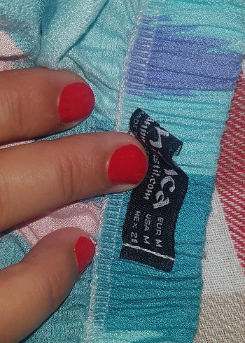 m Beden Çok Renkli şort etek