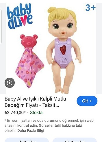 Diğer Baby alive mutlu bebeğim