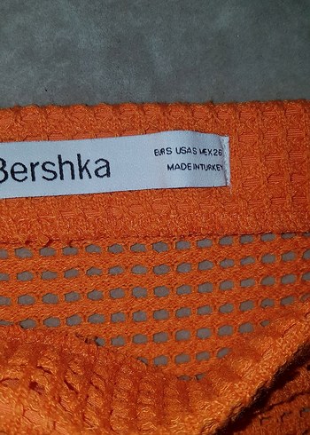 Parlak Turuncu Uzun Kadın Etek - Görsel 5