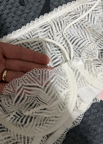 Taşlı Bride iç çamaşır takım - Görsel 3