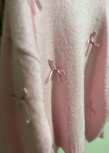 Kurdele detaylı kazak - Görsel 2