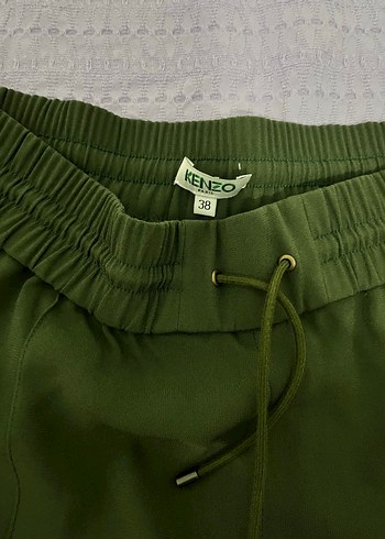 38 Beden Haki Kadın Kumaş Pantolon Kenzo