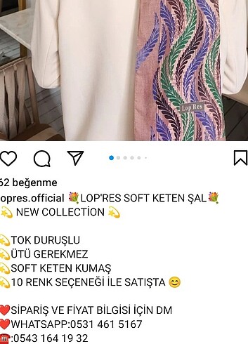  Beden Lopres şal