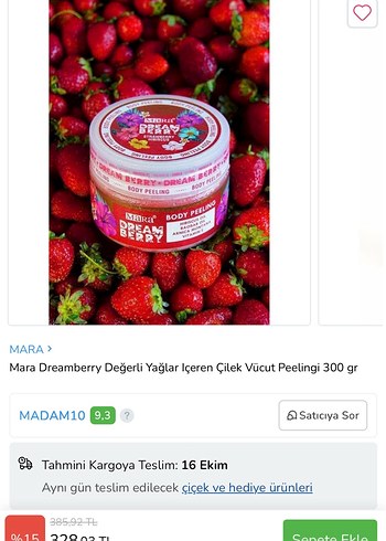 Mara Dreamberry Çilekli Vücut Peelingi 300 gr - Görsel 3