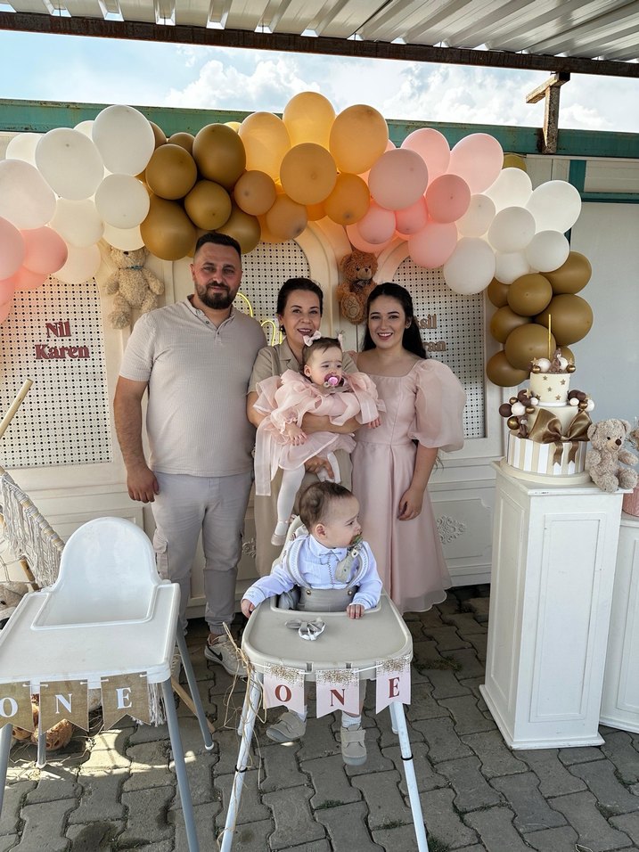 Pudra saten midi boy elbise - Görsel 4