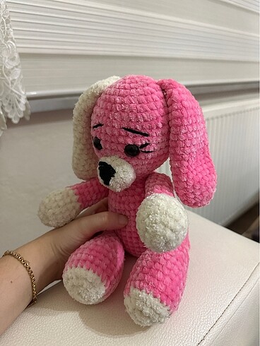 Diğer Pembe amigurumi köpek