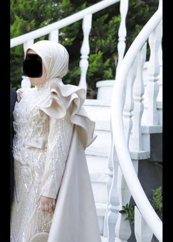 Özel tasarım taşlı abiye elbise - Görsel 4