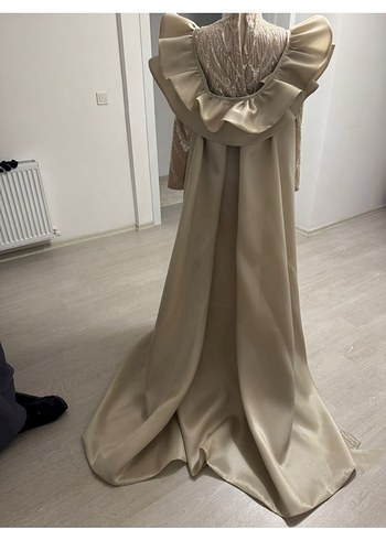 Özel tasarım taşlı abiye elbise - Görsel 5