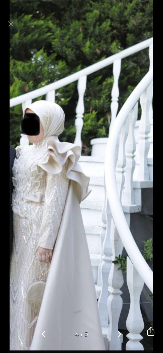 Özel tasarım taşlı abiye elbise - Görsel 4