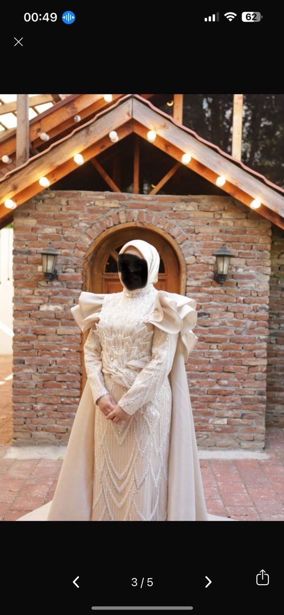 Özel tasarım taşlı abiye elbise - Görsel 3