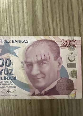 Hatalı basım 200 Türk Lirası - Görsel 2
