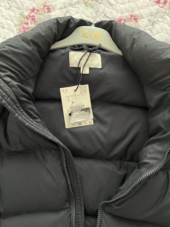 Zara kuş tüyü mont - Görsel 4