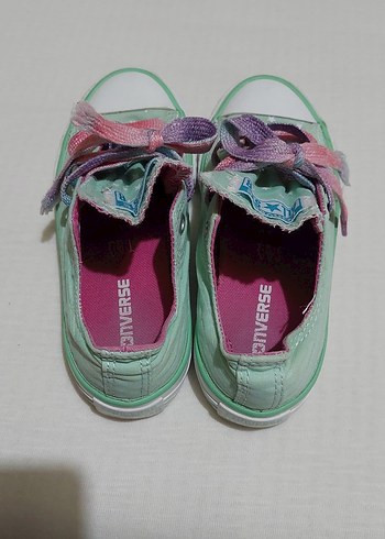 29 Beden Kız Çocuk Çok Renkli Bağcıklı ve Cırtlı Sneakers