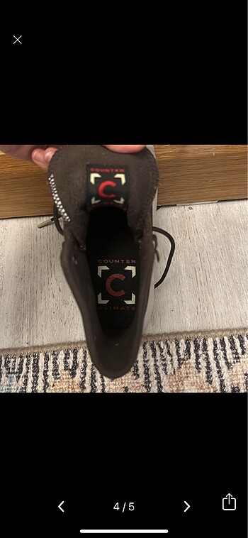37 Beden kahverengi Renk Orijinal converse su geçirmez bot-ayakkabı
