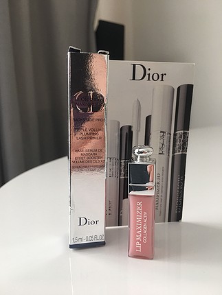 Dior Kirpik Bazı ve Maximizer lip glos