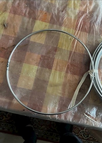  Bej Renkli Pilates kalın elektro galvenız telden cemberHalkası