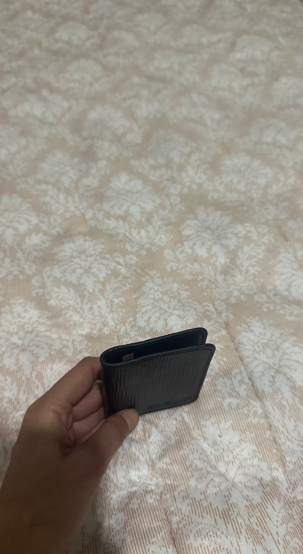 Siyah Erkek Cüzdanı, Minimalist Baskılı Tasarım - Görsel 4