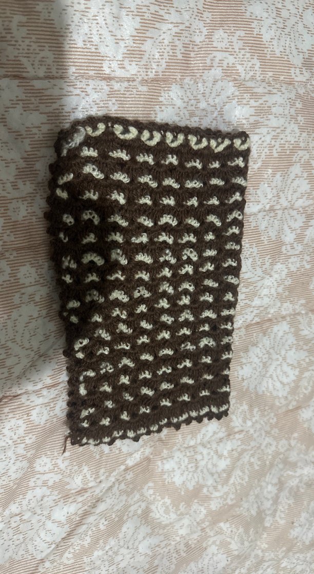 Kahverengi Örgü Banyo Süngeri - Görsel 3