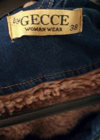 Diğer #Düğmeli Koyu Mavi Kadın Denim Ceket
